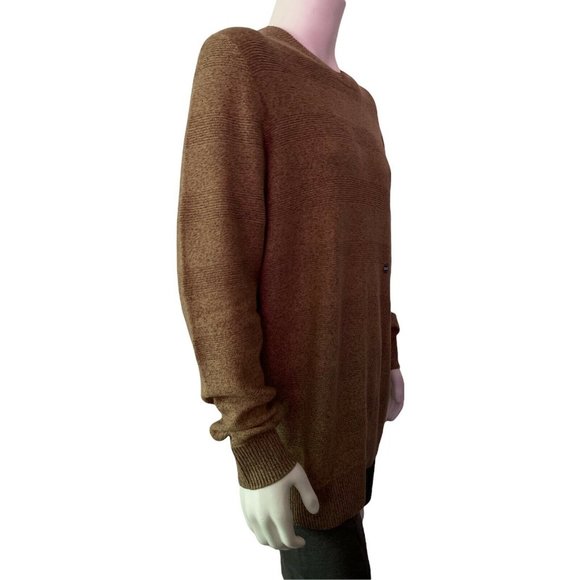 🔧Men’s Knit Sweater Big Tall Size 2X Chaps Crew Neck Long Sleeve Nat Heather - Picture 3 of 11